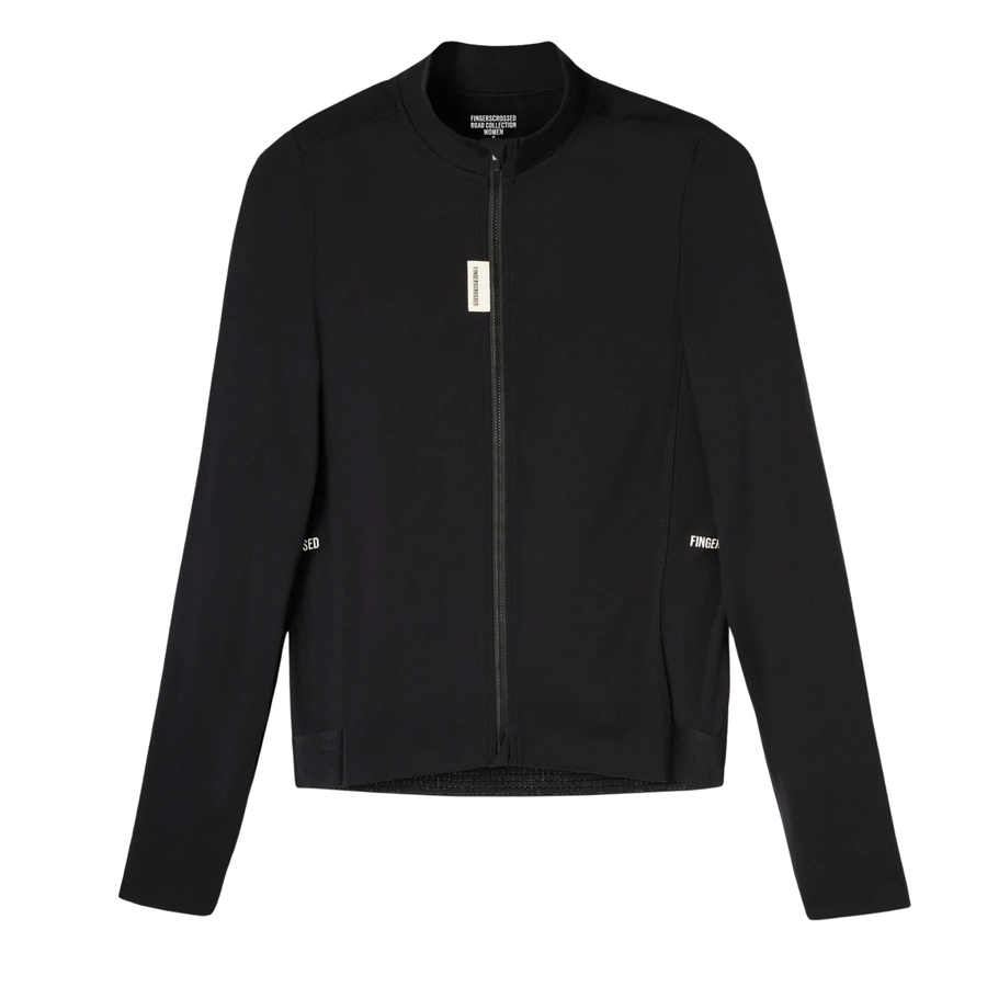 Fingercrossed Road Jersey LS Women Radtrikot langarm Black