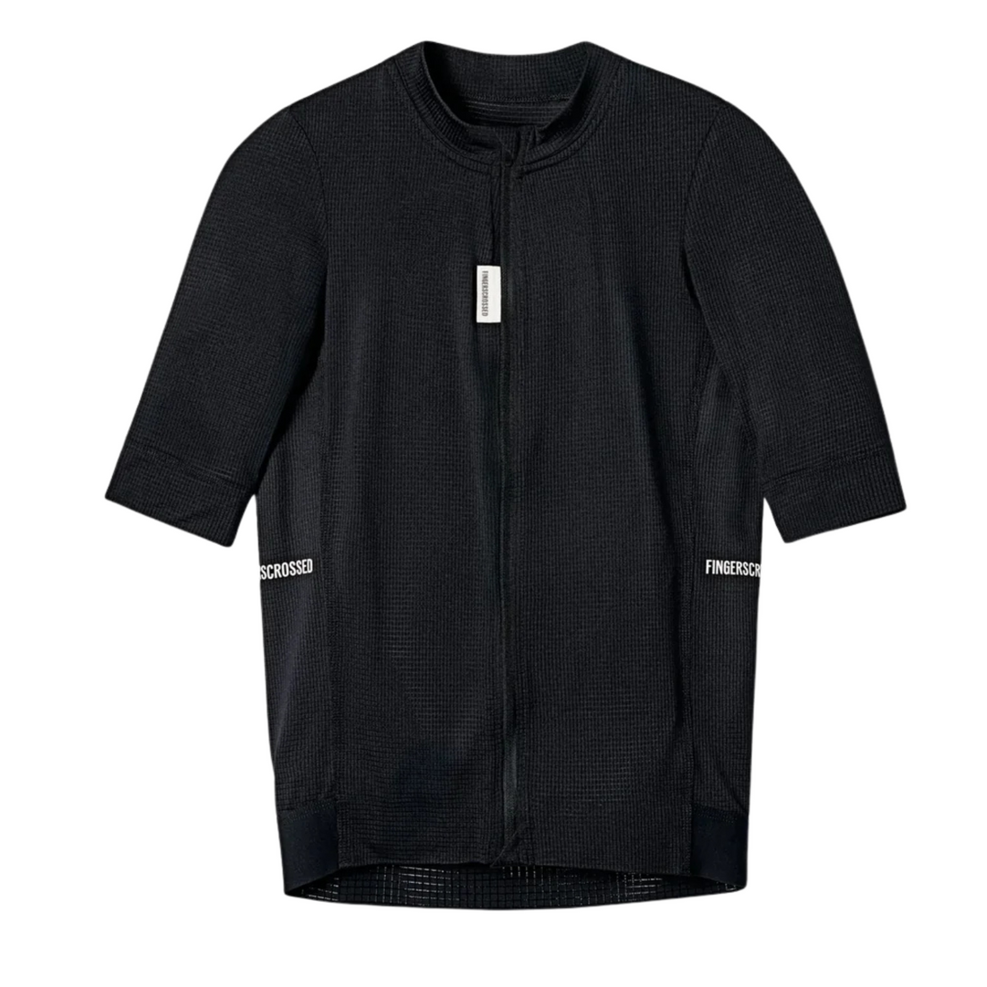 Fingercrossed Road Jersey Super Light Plus Men Radtrikot Black