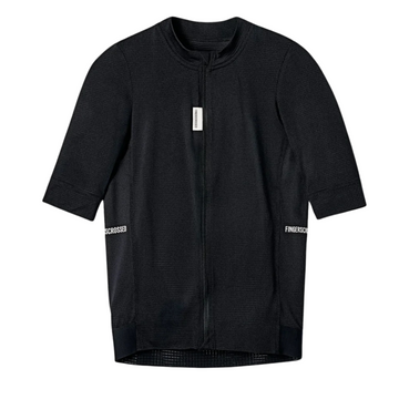 Fingercrossed Road Jersey Super Light Plus Men Radtrikot Black