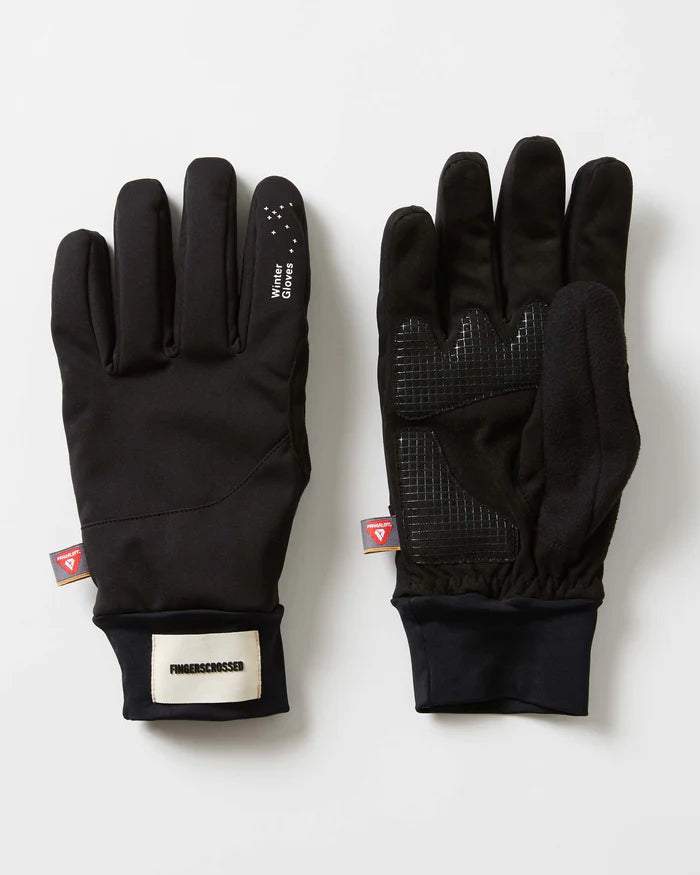 fahrradhandschuhe winter leder Fingerscrossed Winter Gloves Thermo Winter Fahrradhandschuhe Black – VELART