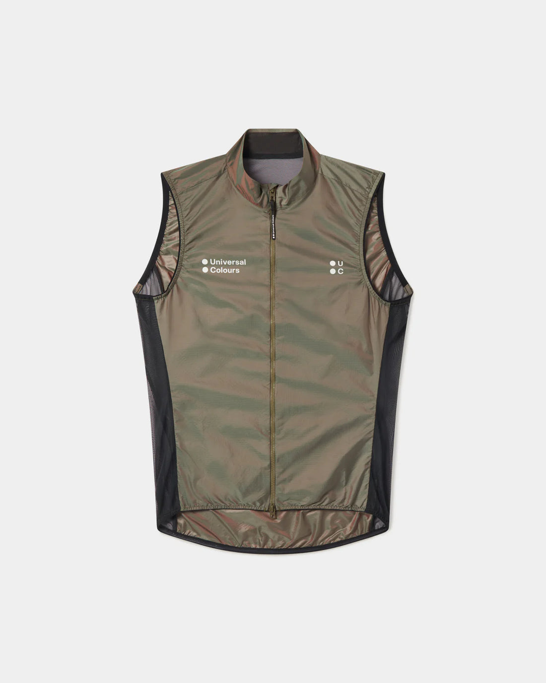 Universal Colours Spectrum 2.0 Lightweight Unisex Gilet WindwesteIridescent Green/Red