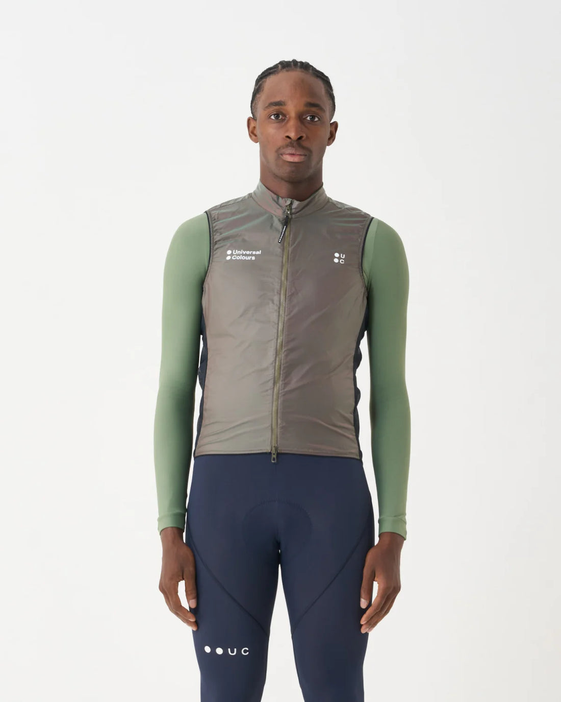 Universal Colours Spectrum 2.0 Lightweight Unisex Gilet WindwesteIridescent Green/Red