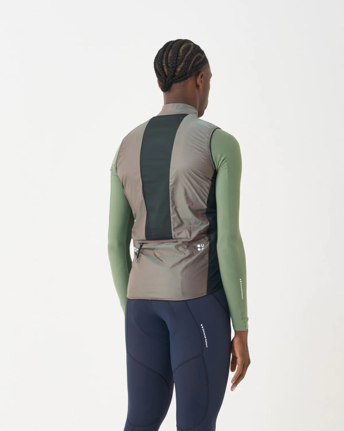 Universal Colours Spectrum 2.0 Lightweight Unisex Gilet WindwesteIridescent Green/Red