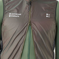 Universal Colours Spectrum 2.0 Lightweight Unisex Gilet WindwesteIridescent Green/Red