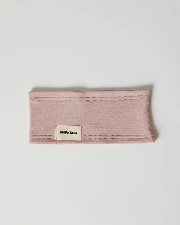 Fingerscrossed Unisex Merino Headband Stirnband Dusty Rose