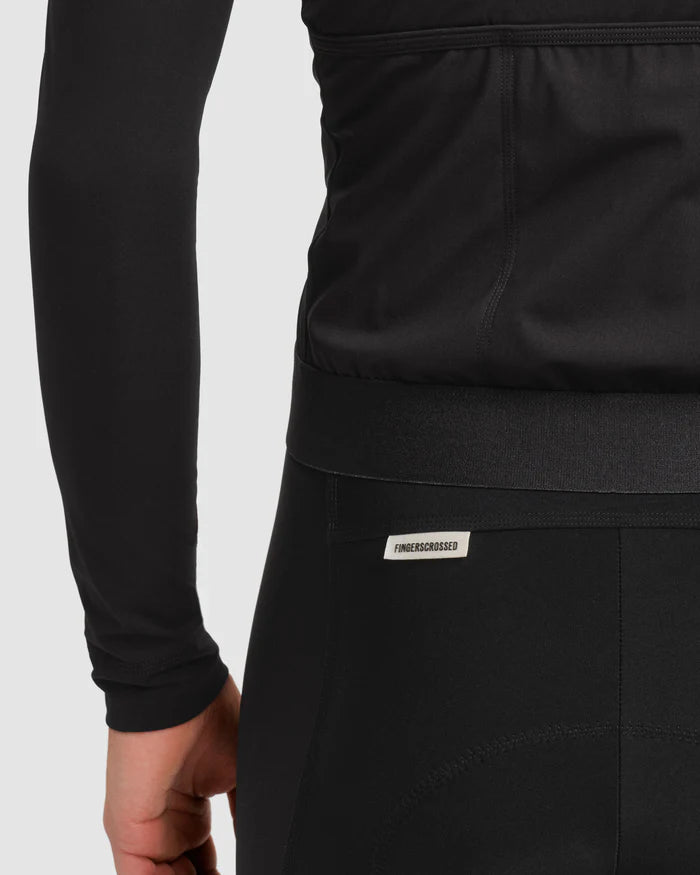 Fingercrossed Road Jersey LS Men Radtrikot langarm Black