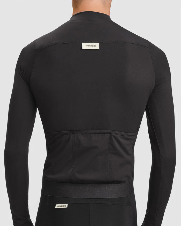 Fingercrossed Road Jersey LS Men Radtrikot langarm Black