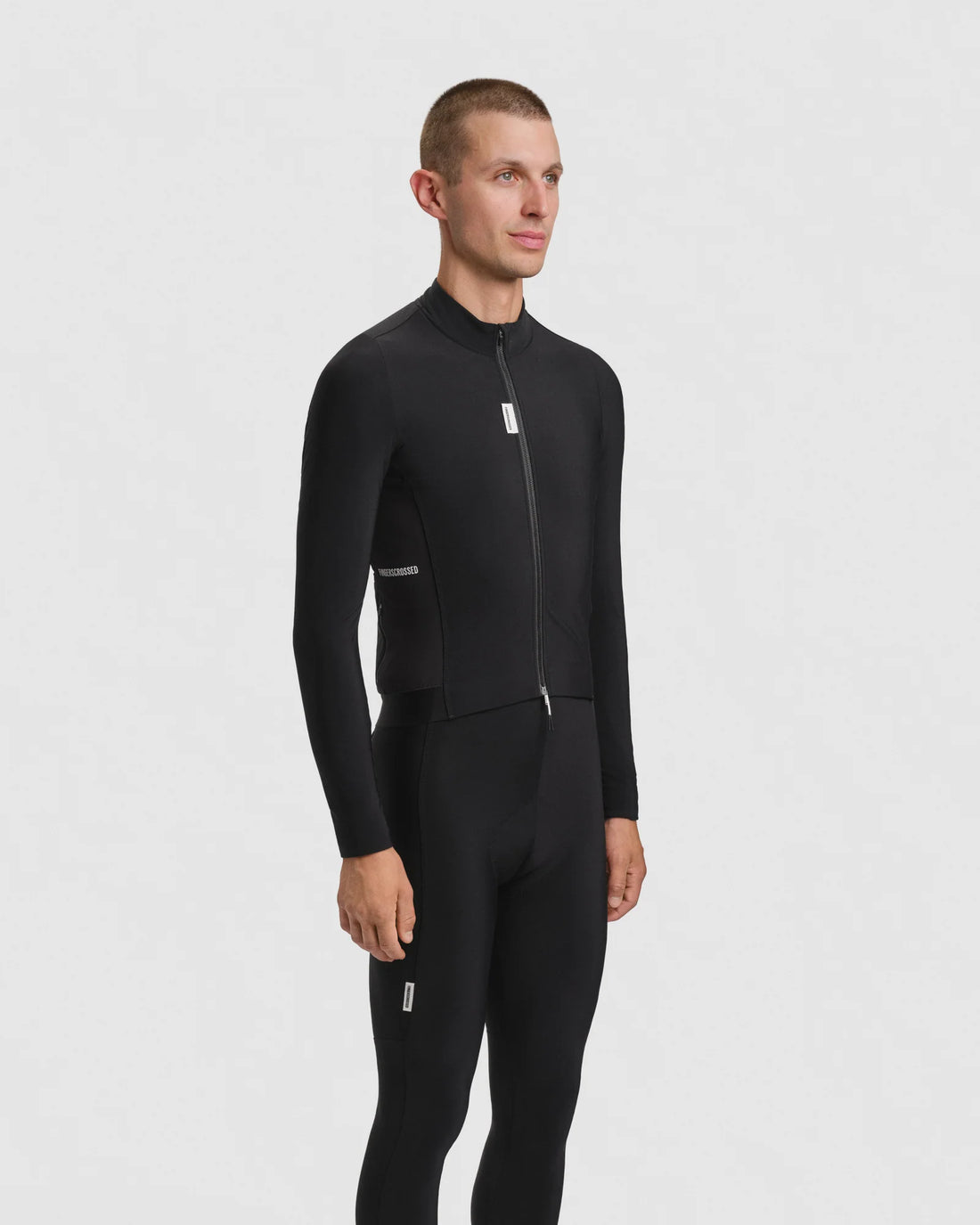 Fingercrossed Road Jersey LS Thermal Men Radtrikot langarm Black