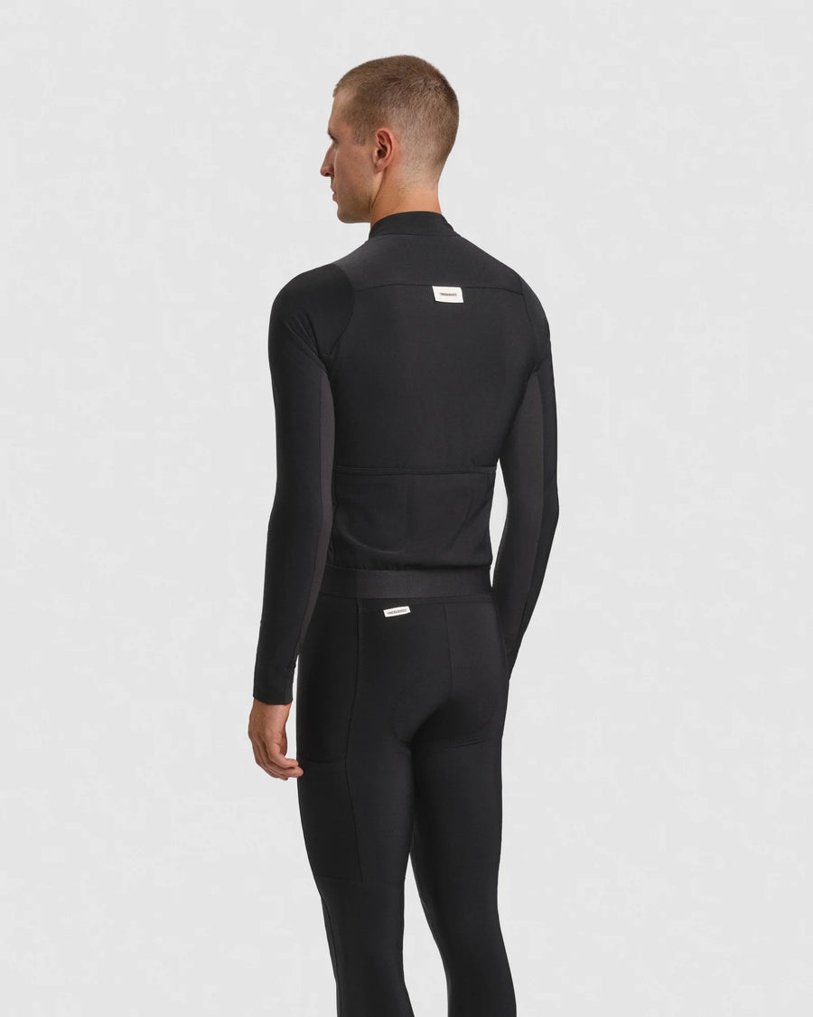 Fingercrossed Road Jersey LS Thermal Men Radtrikot langarm Black