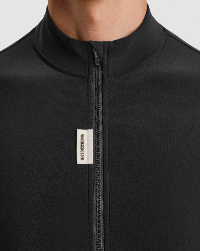Fingercrossed Road Jersey LS Thermal Men Radtrikot langarm Black