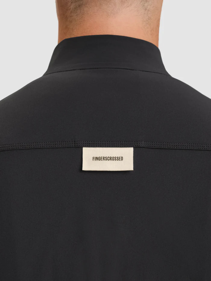 Fingercrossed Road Wind Vest Men Insulated Wind Weste Black