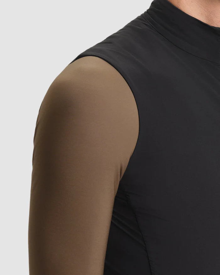 Fingercrossed Road Wind Vest Men Insulated Wind Weste Black