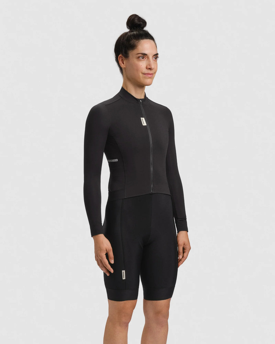 Fingercrossed Road Jersey LS Women Radtrikot langarm Black