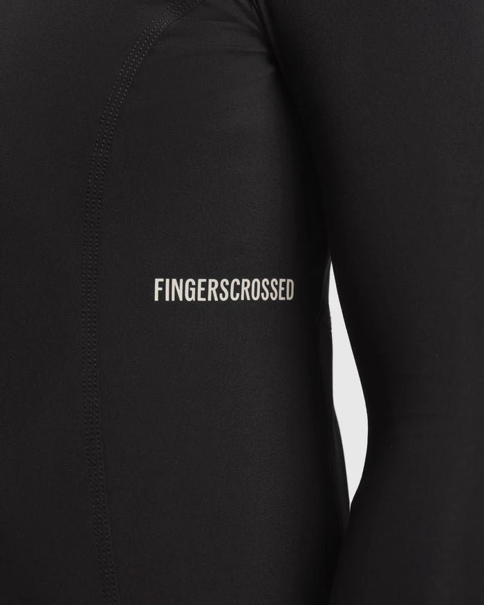 Fingercrossed Road Jersey LS Women Radtrikot langarm Black