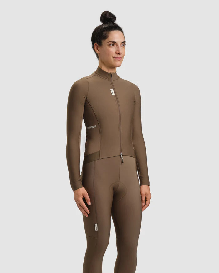 Fingercrossed Road Jersey LS Thermal Women Radtrikot langarm Ground