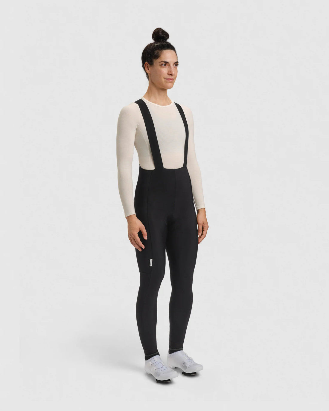 Fingercrossed Road Bib Long Thermal Women Radhose Black