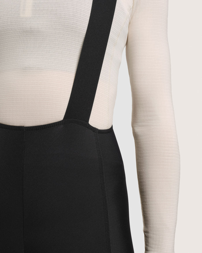 Fingercrossed Road Bib Long Thermal Women Radhose Black