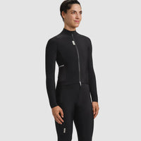 Fingercrossed Road Jersey LS Thermal Women Radtrikot langarm Black