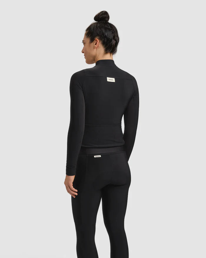Fingercrossed Road Jersey LS Thermal Women Radtrikot langarm Black