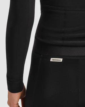 Fingercrossed Road Jersey LS Thermal Women Radtrikot langarm Black