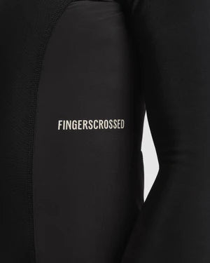Fingercrossed Road Jersey LS Thermal Women Radtrikot langarm Black