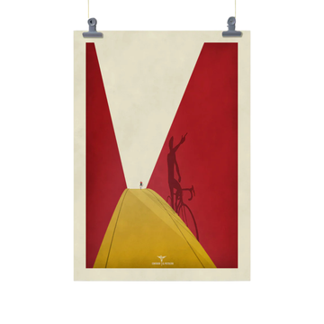 Handmade Cyclist Contador Cycling Art Print