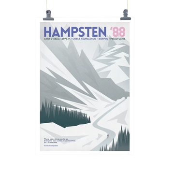 Handmade Cyclist Hampsten 88 Cycling Art Print