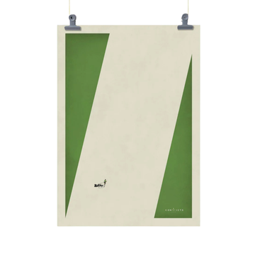 Handmade Cyclist Maillot Vert Cycling Art Print
