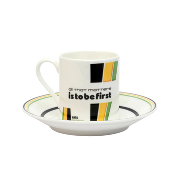 Handmade Cyclist Mark Cavendish Espressotasse & Untertasse