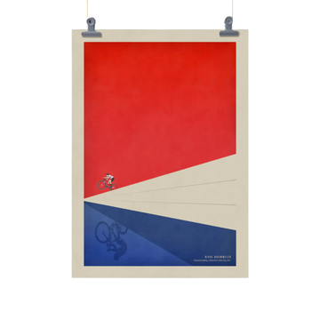 Handmade Cyclist Nikki Brammeier Cycling Art Print