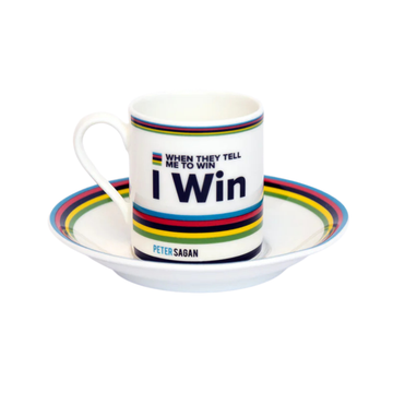Handmade Cyclist Peter Sagan Espressotasse & Untertasse