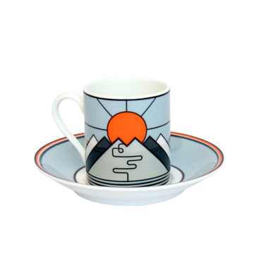 Handmade Cyclist Sa Calobra Espressotasse & Untertasse