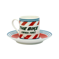Handmade Cyclist Sean Kelly Espressotasse & Untertasse