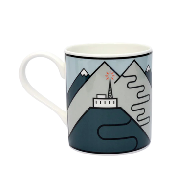 Handmade Cyclist Telegraphe Galibier Mug