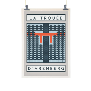 Handmade Cyclist The Arenberg Trench, Parix-Roubaix Cycling Art Print