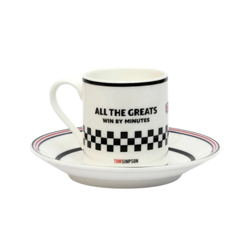 Handmade Cyclist Tom Simpson Espressotasse & Untertasse