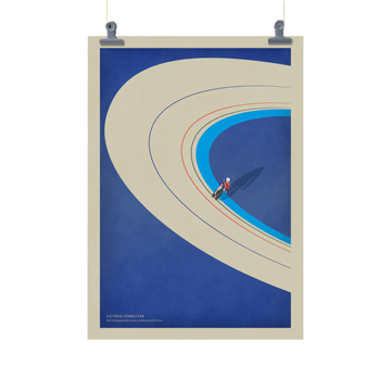 Handmade Cyclist Victoria Pendleton Cycling Art Print