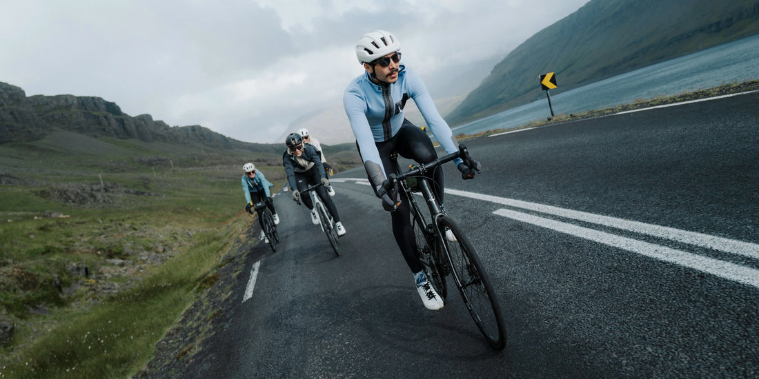 Café du Cycliste Ingrid Men's Microfleece Cycling Jersey Long Sleeve Radtrikot langarm Verbena