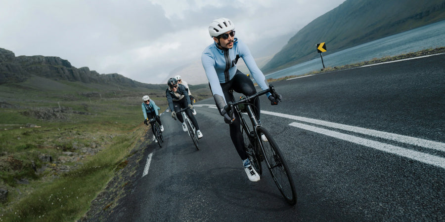 Café du Cycliste Ingrid Men's Microfleece Cycling Jersey Long Sleeve Radtrikot langarm Verbena