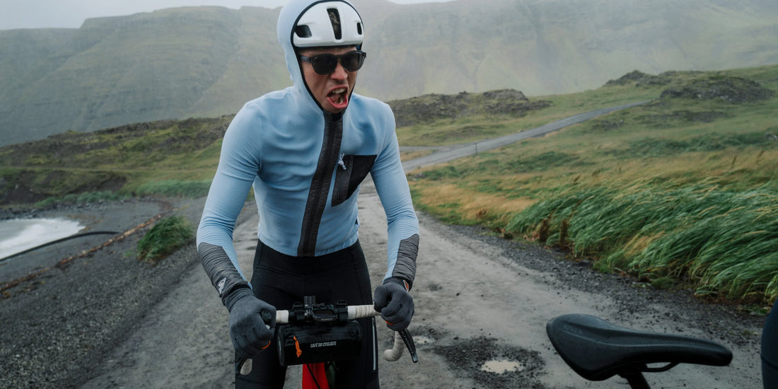 Café du Cycliste Ingrid Men's Microfleece Cycling Jersey Long Sleeve Radtrikot langarm Verbena