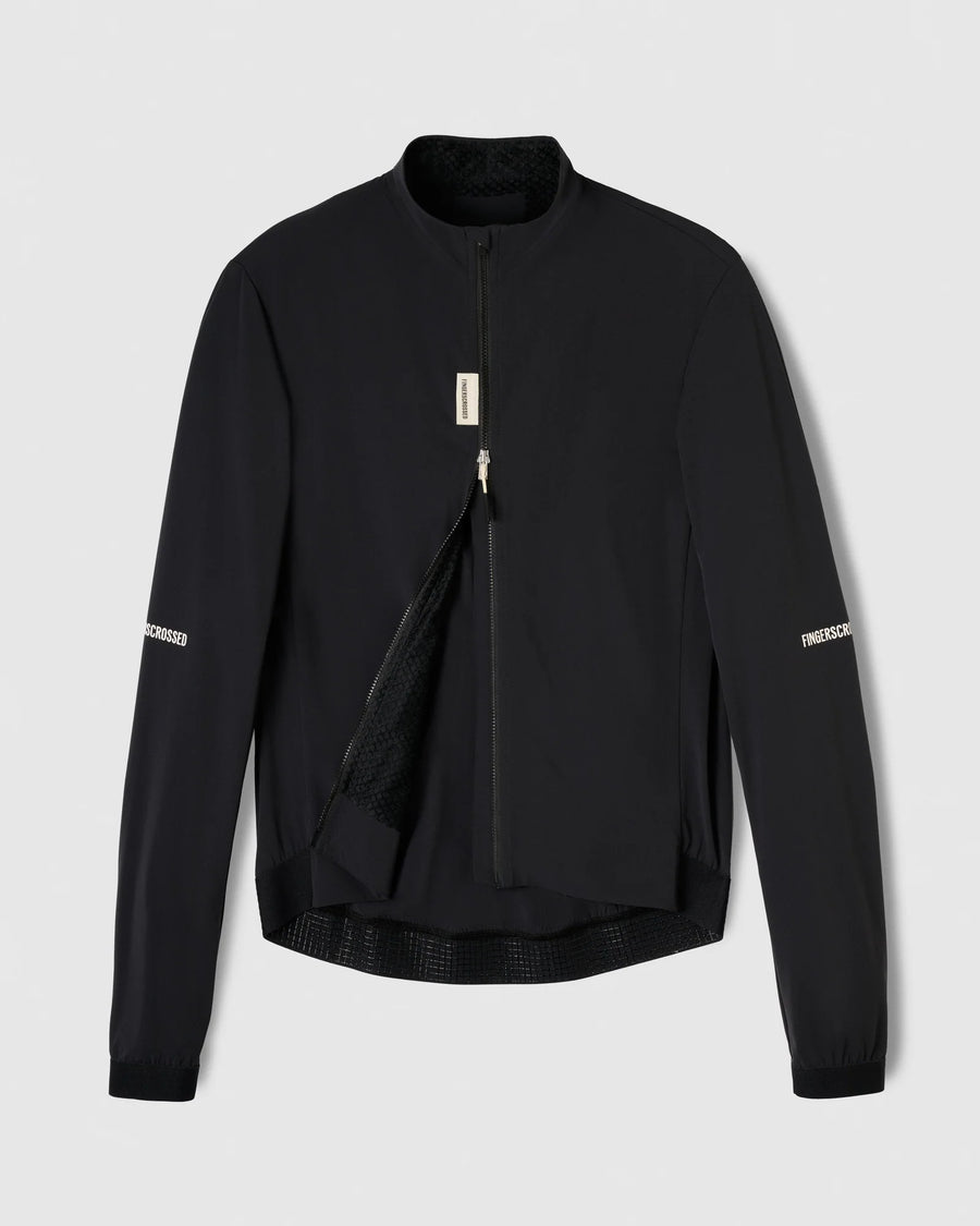 Fingercrossed Road Wind Jacket Insulated Men Wind Fahrradjacke Black