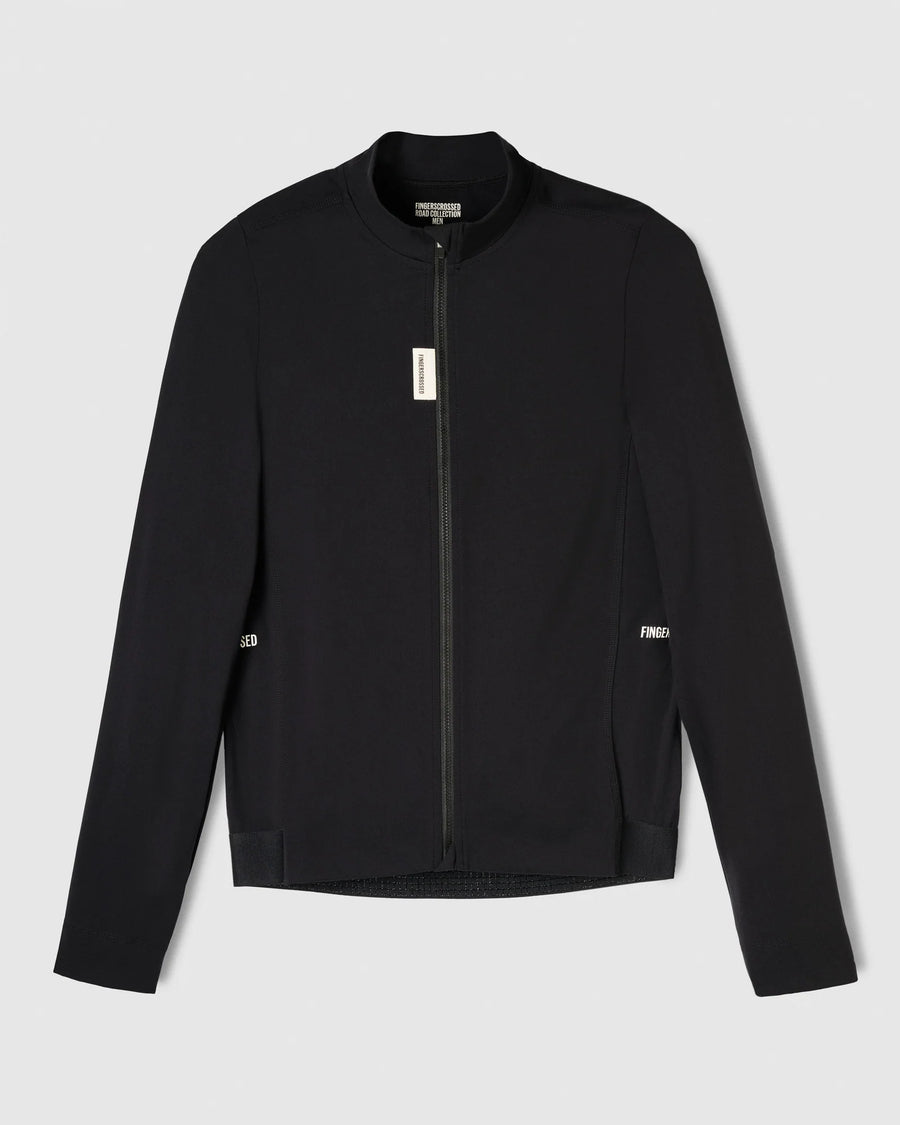 Fingercrossed Road Jersey LS Men Radtrikot langarm Black