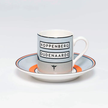 Handmade Cyclist Koppenberg Espressotasse & Untertasse