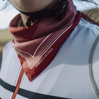 Café du Cycliste Unisex Carré de Soie Silk Scarf Halstuch aus Seide Rot