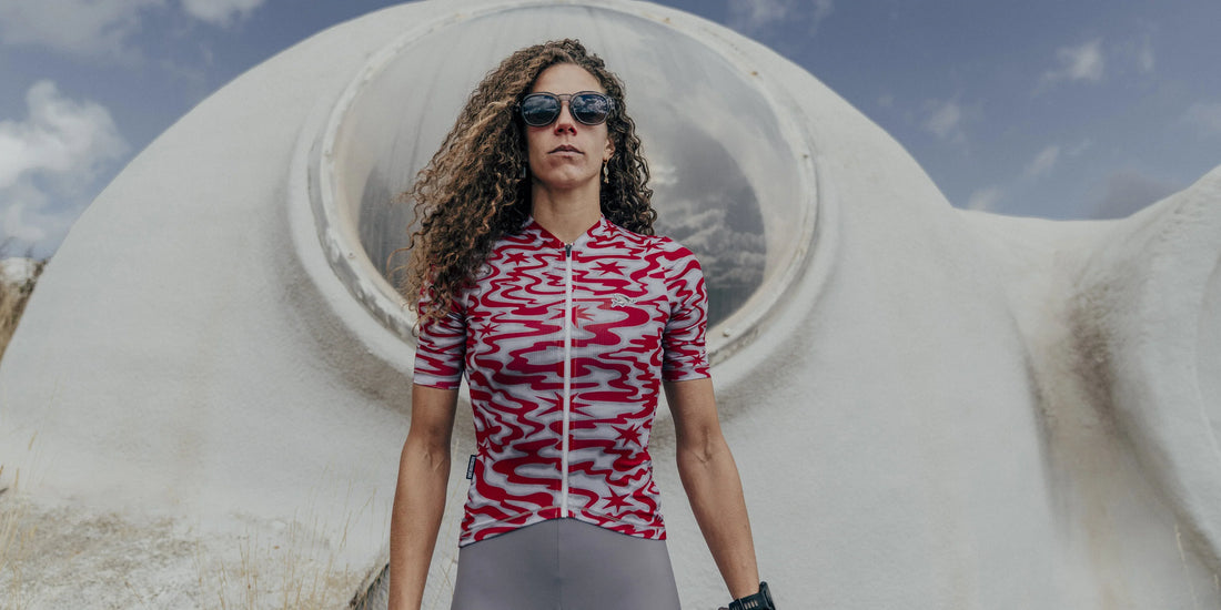 Café du Cycliste Women's Superlight Jersey Laurette Radtrikot Stars / Fired Moon