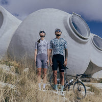 Café du Cycliste Men's Superlight Jersey Laurette Radtrikot Stars / Dark Sea