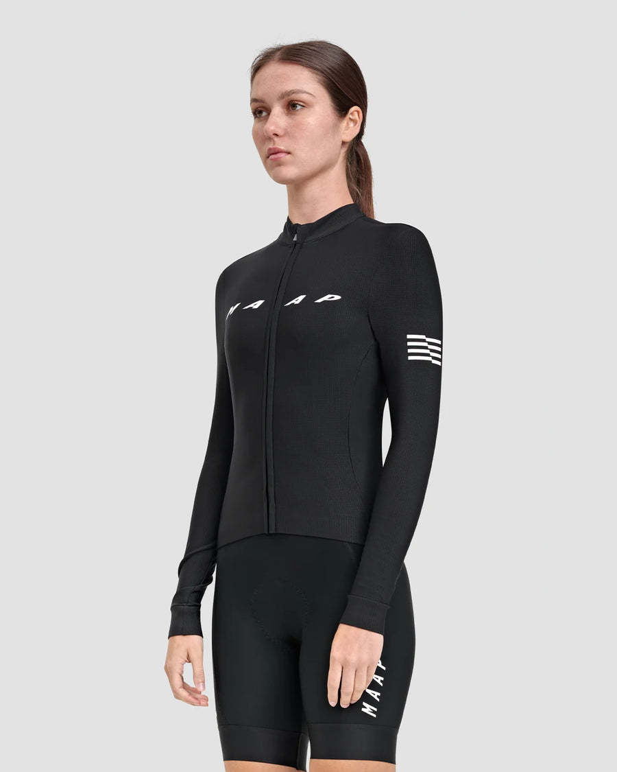 Maap Women's Evade Thermal LS Jersey 2.0 Radtrikot langarm Black