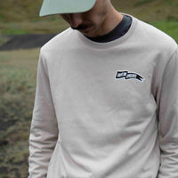 Café du Cycliste Marlene Unisex Cotton Sweatshirt Pearl Grey