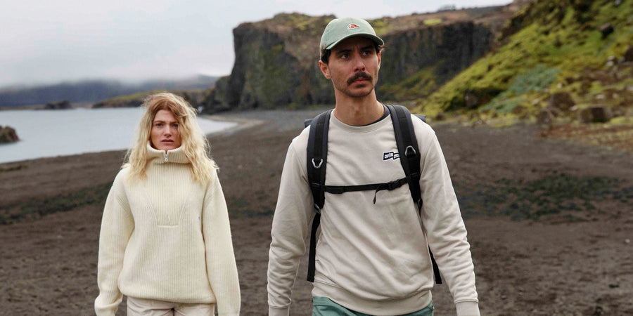 Café du Cycliste Marlene Unisex Cotton Sweatshirt Pearl Grey