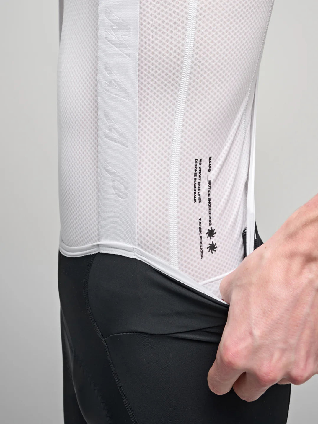 Maap Men's Team Midweight  Base Layer Radunterhemd White
